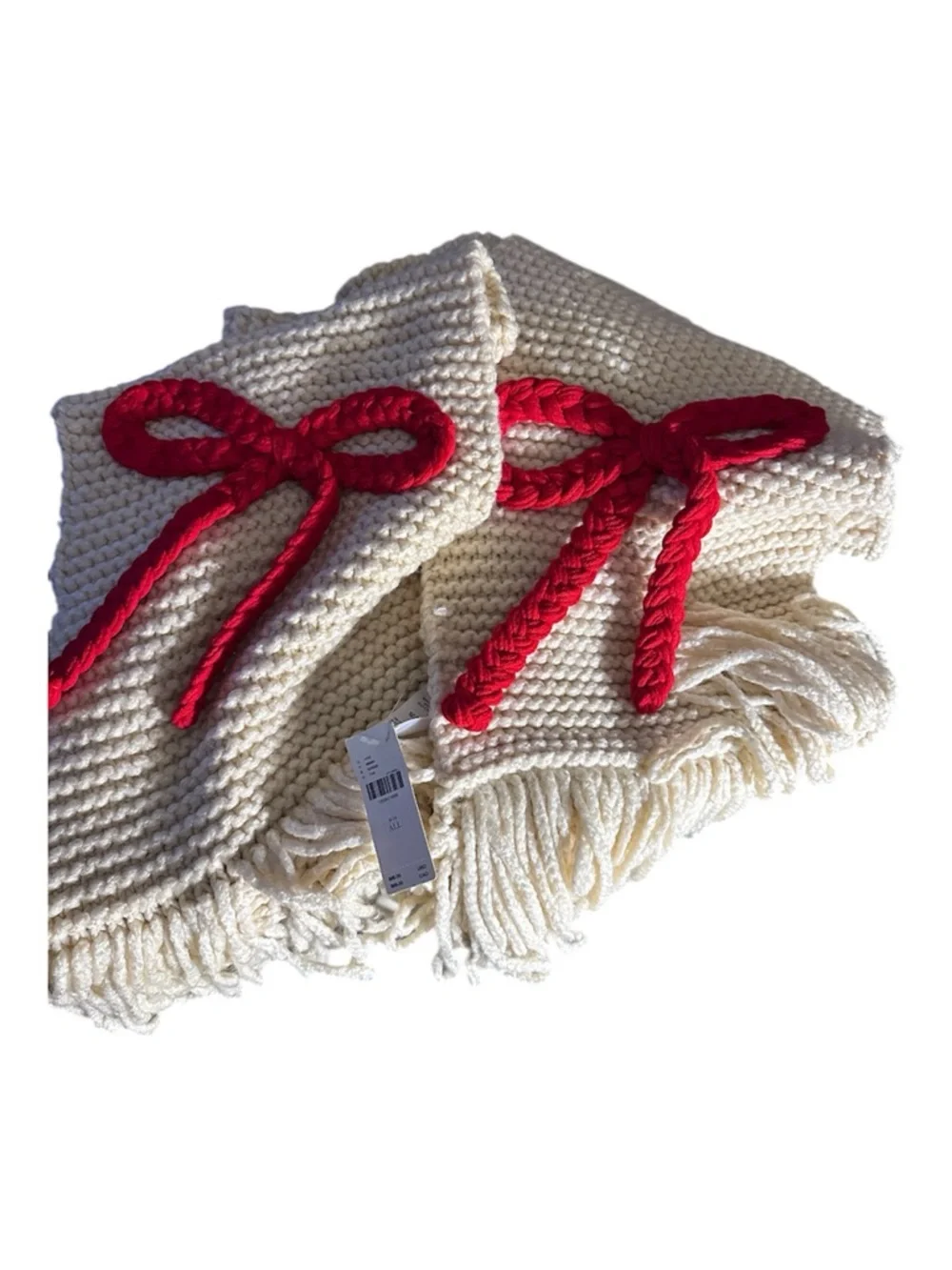 Anthropologie Maeve Chunky Knit Bow Scarf NWT SUPER CUTE!